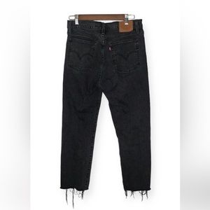 LEVIS’S Premium Denim Wedgie Straight Jeans in After Sunset Black.